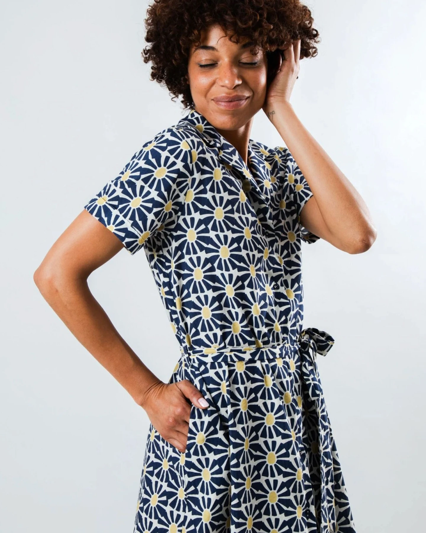 Kleid Marisol Long Blau – Ansicht 2