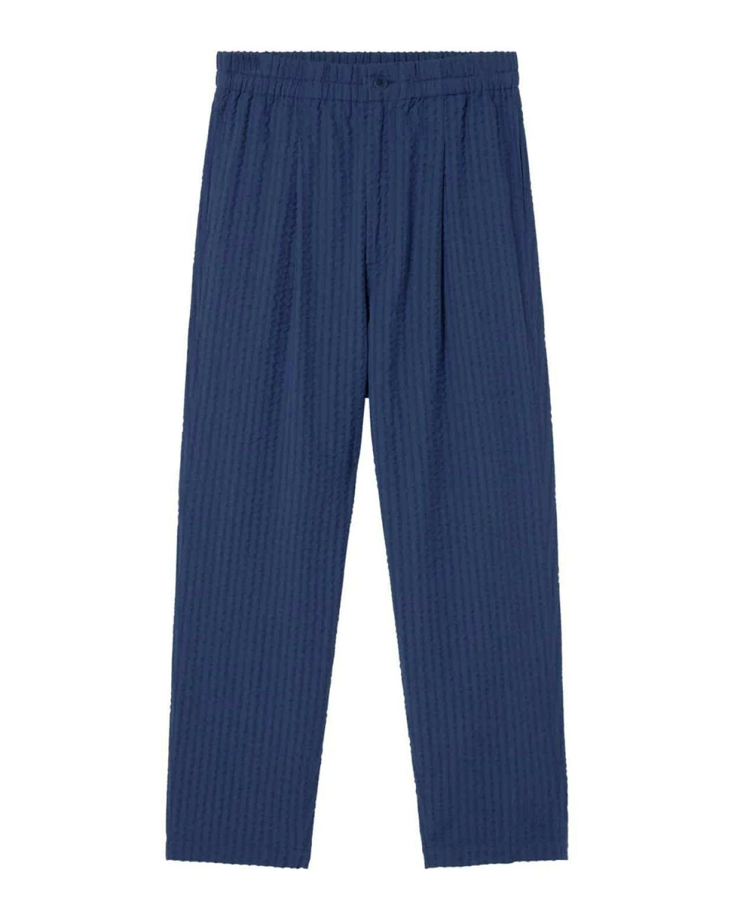 Hose Luc Seersucker Blau – Ansicht 5
