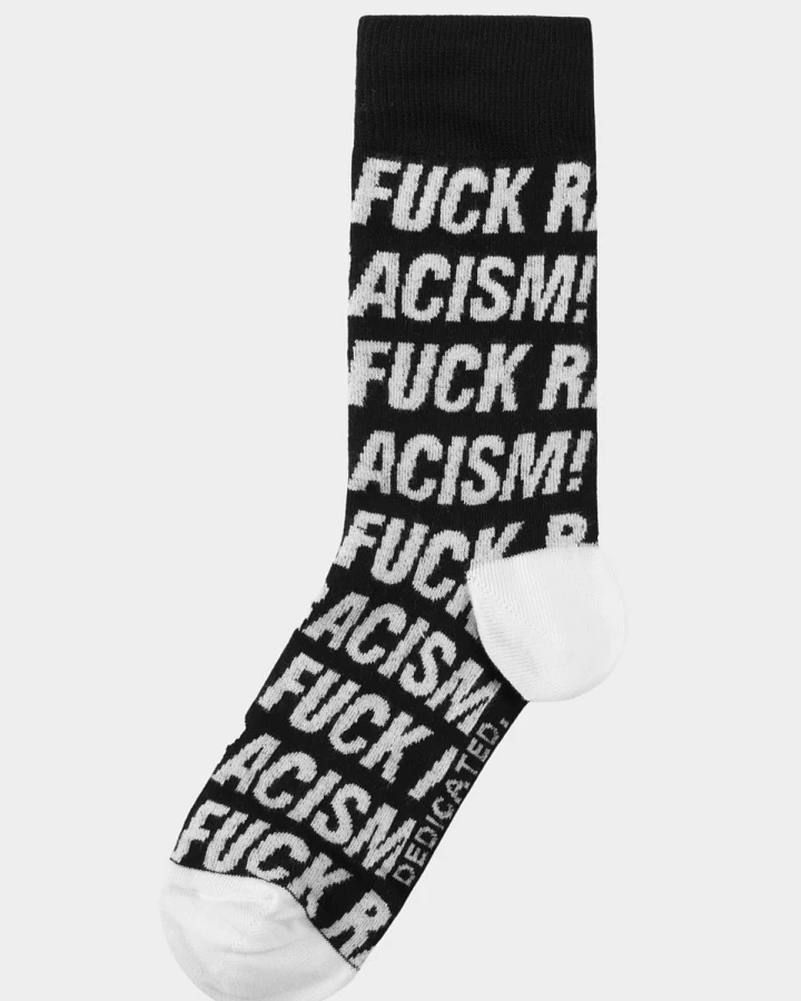 Socken Sigtuna Fuck Racism Pattern
