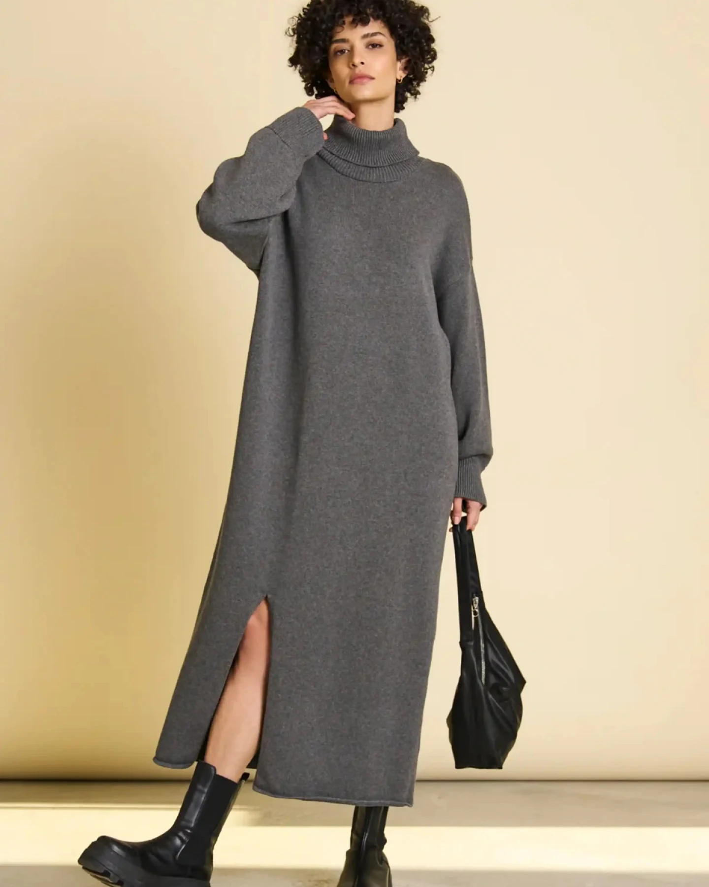 Kleid Inari Grau – Ansicht 3