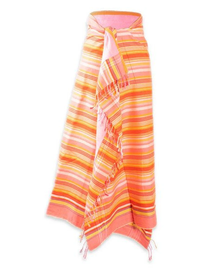 Africulture Kikoy Frottee Strandtuch, gestreift