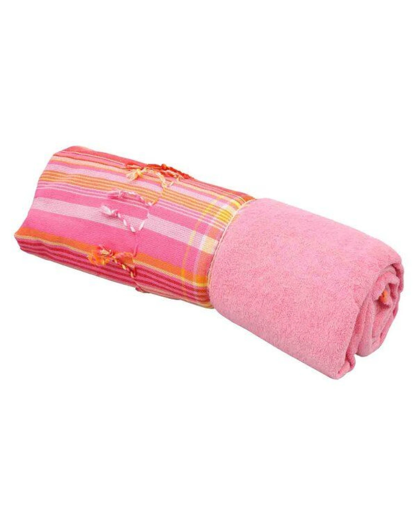 Africulture Kikoy Frottee Strandtuch, gestreift – Ansicht 3