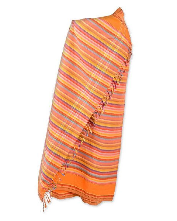 Africulture Kikoy Strandtuch, Sarong, gestreift
