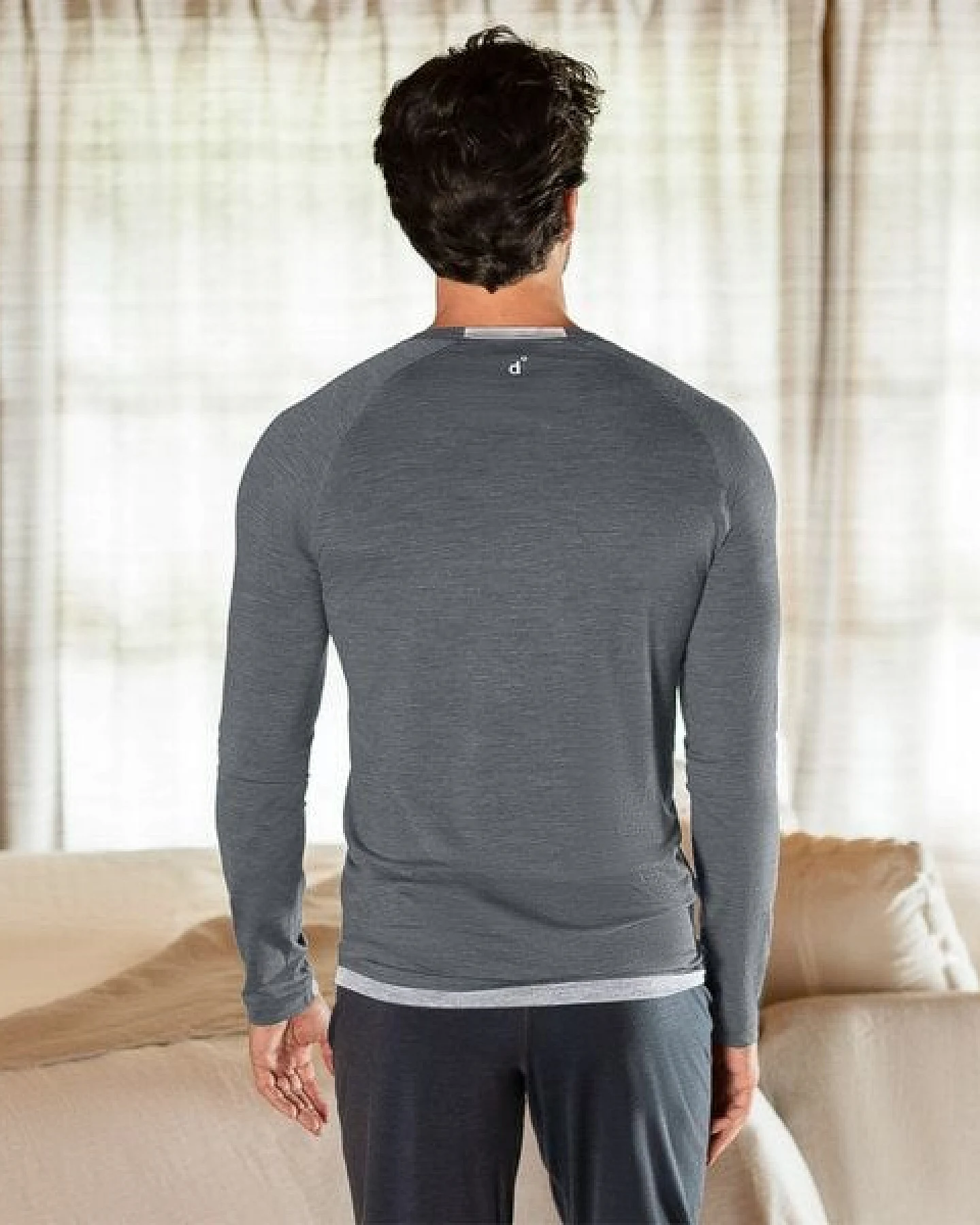 Dagsmejan Herren Langarmshirt aus Merino Wolle – Ansicht 4
