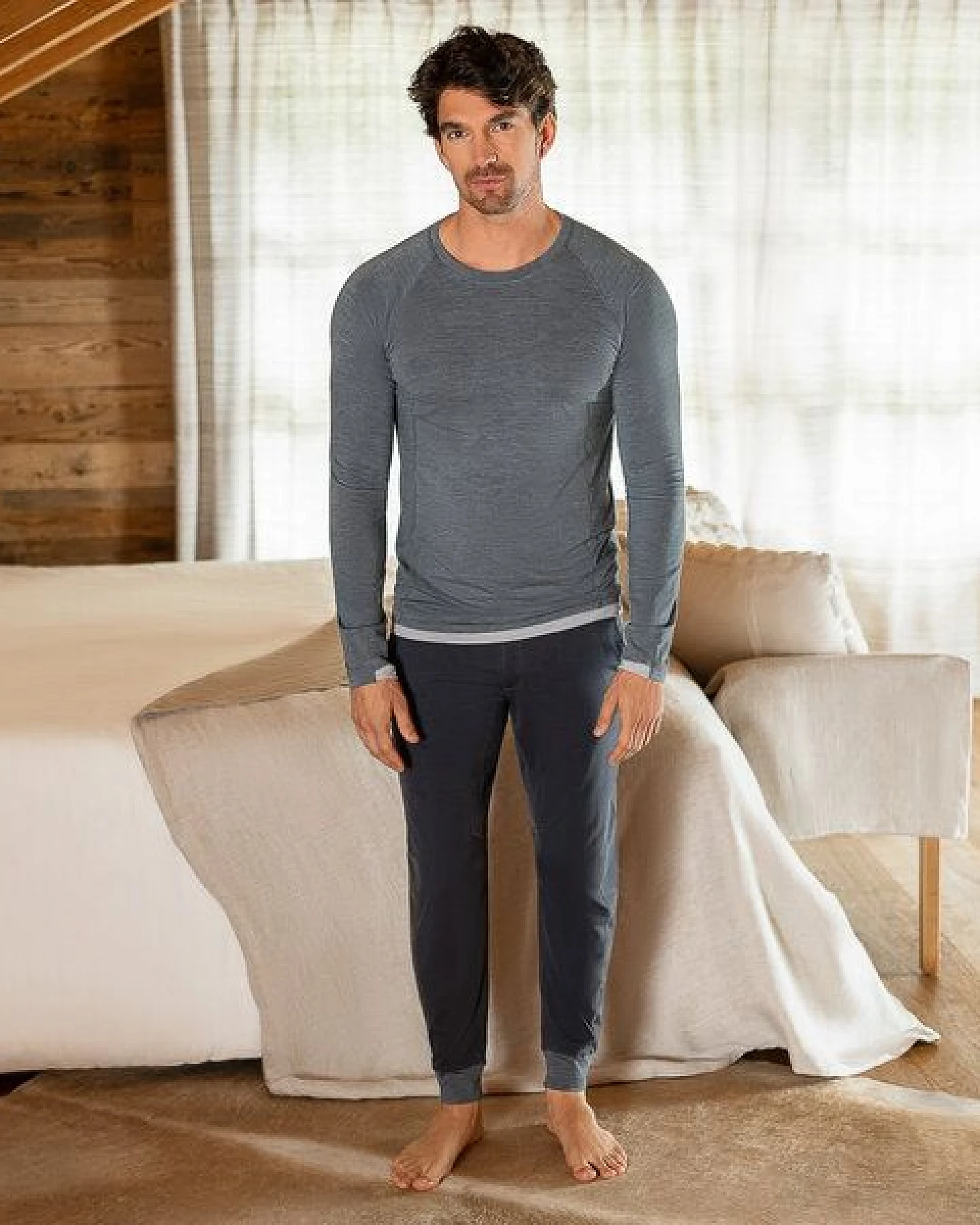 Dagsmejan Herren Langarmshirt aus Merino Wolle – Ansicht 2