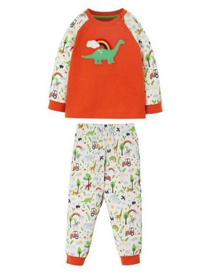Frugi Schlafanzug Dinosaurier Jamie Jim Jams