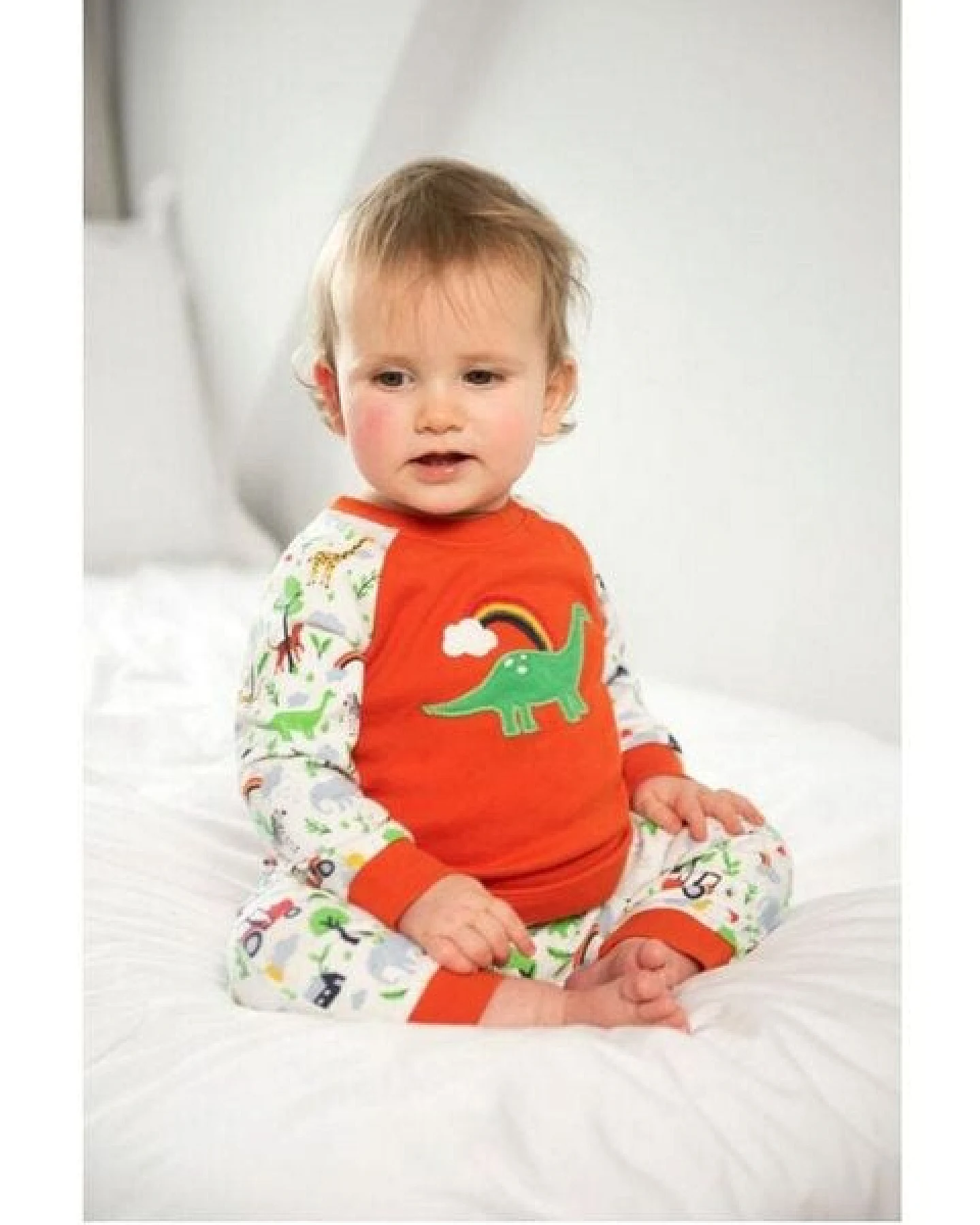 Frugi Schlafanzug Dinosaurier Jamie Jim Jams – Ansicht 2