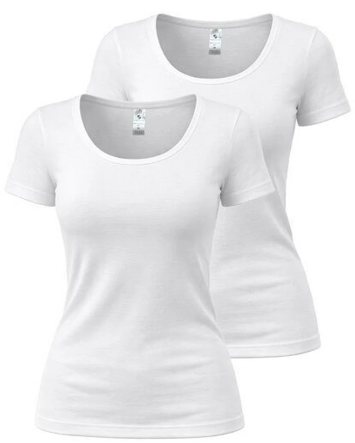 Haasis Bodywear Damen CLASSIC 1/2 Arm Shirt, 2er Pack, Bio Baumwolle