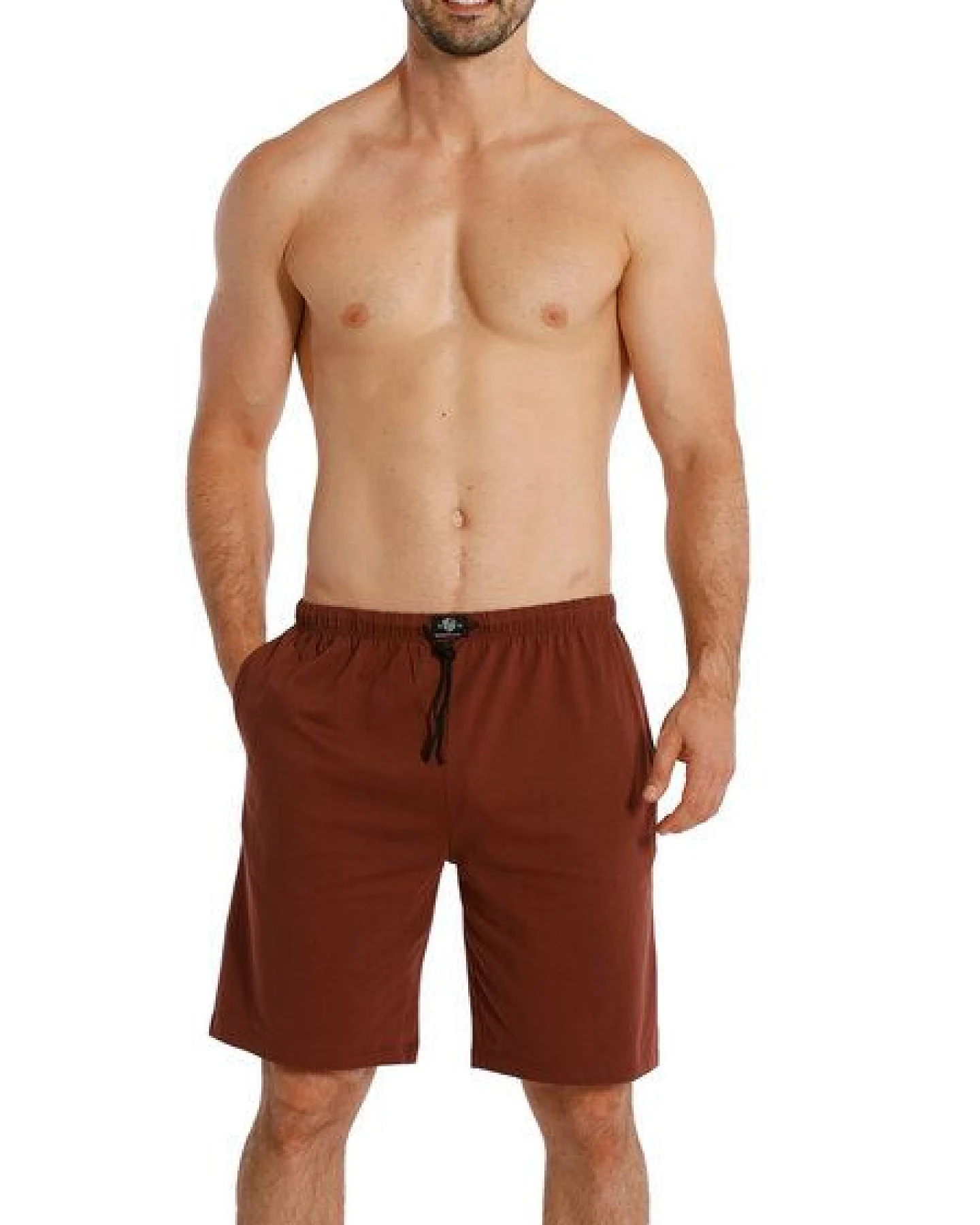 Haasis Bodywear Herren Bermuda mit Seitentaschen, Single Jersey, reine Baumwolle – Ansicht 2
