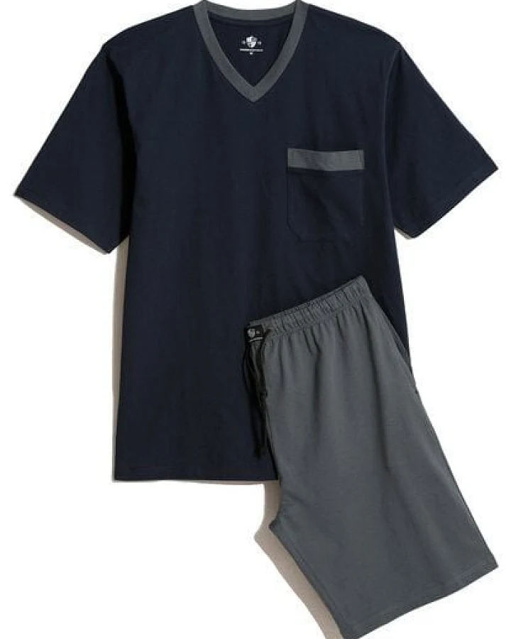Haasis Bodywear Herren Shorty V-Ausschnitt, Bio Baumwolle, GOTS zertifiziert