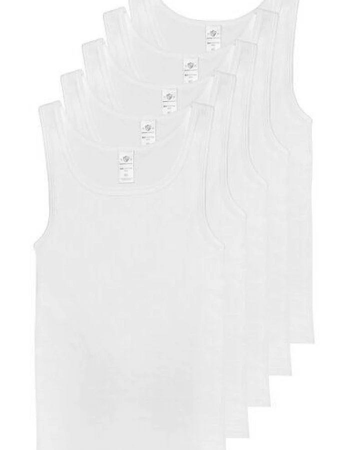 Haasis Bodywear Herren Unterhemd Feinripp 5er Pack