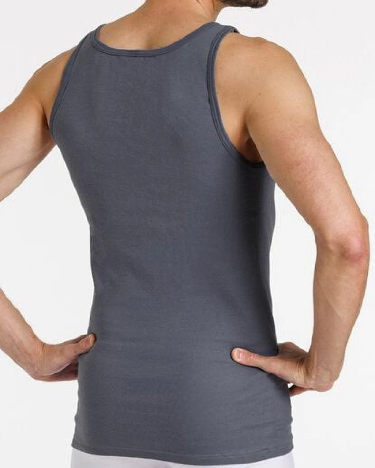 Haasis Bodywear Herren Unterhemd Feinripp 5er Pack – Ansicht 4