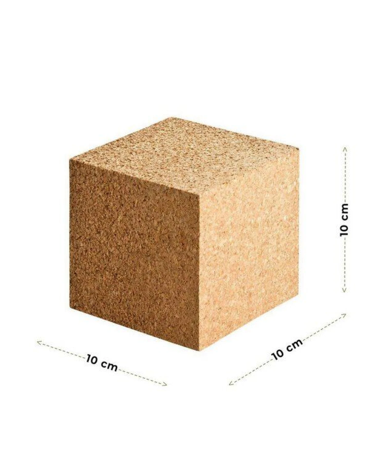 Kork-Deko Kork-Würfel Memoboard 10x10x10cm inkl. 80 Pinnnadeln für Büro – Ansicht 2