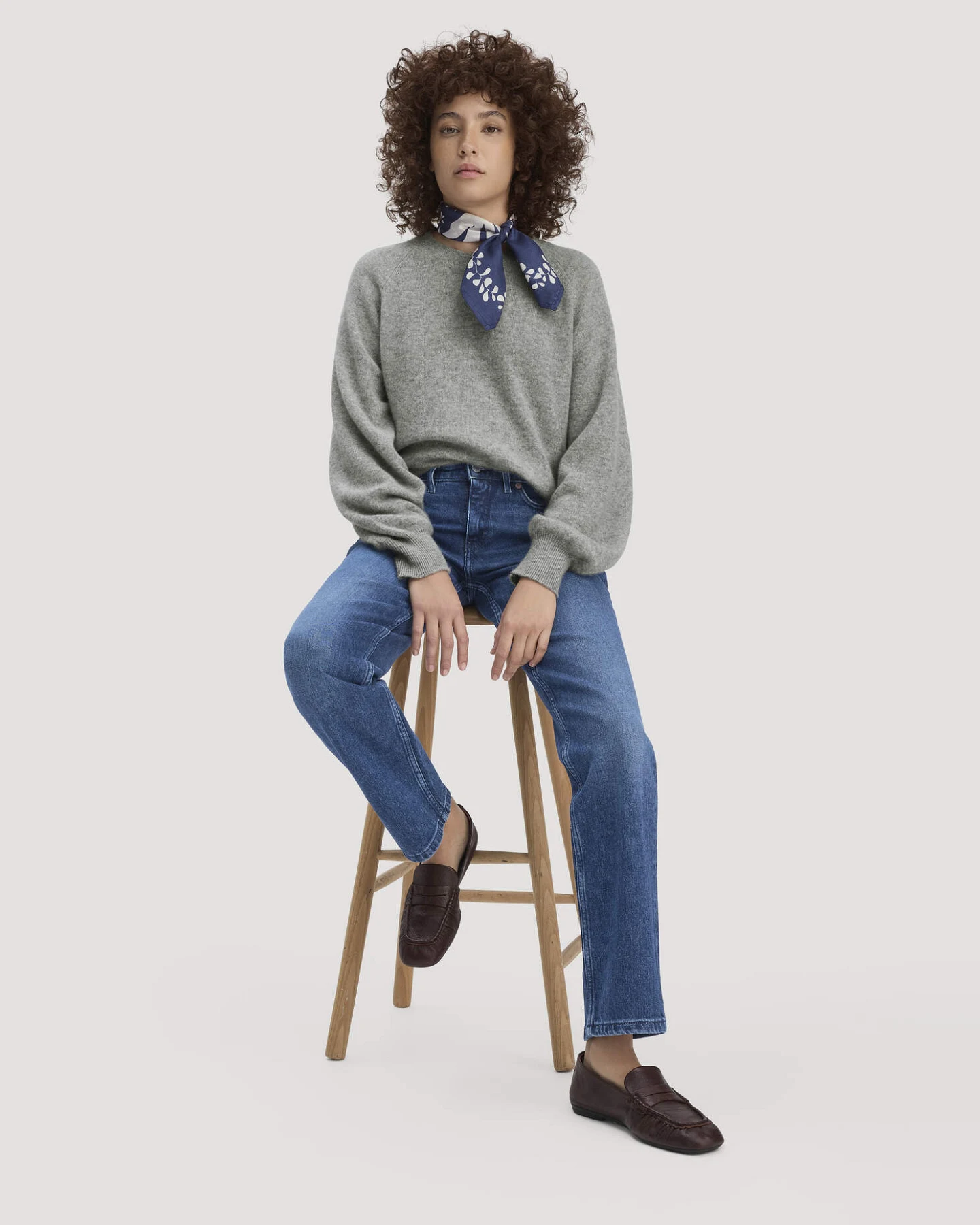 hessnatur Damen Jeans MARIE Straight aus Bio-Denim - blau - Größe 28/32 – Ansicht 4