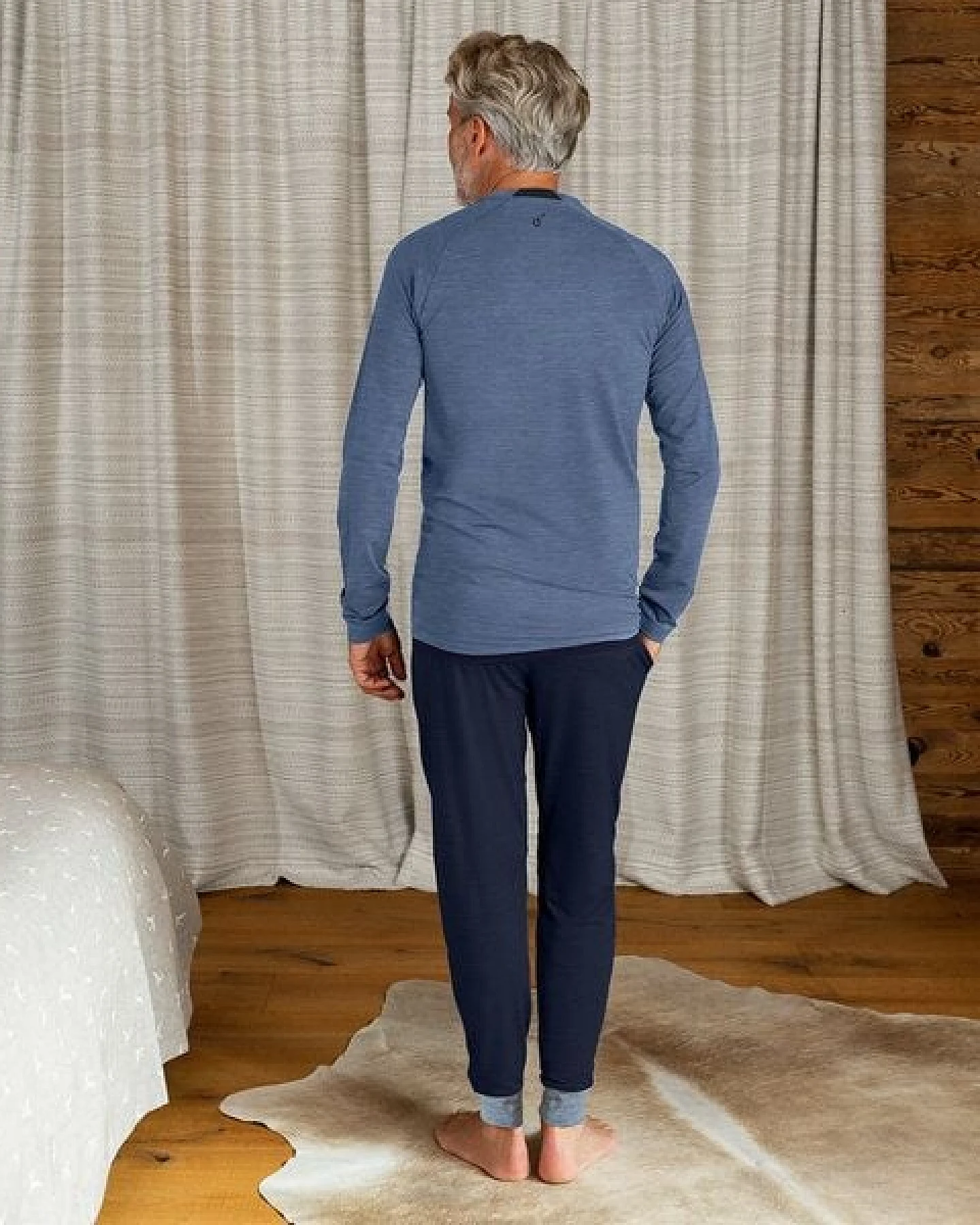 Dagsmejan Herren Langarmshirt aus Merino Wolle – Ansicht 4
