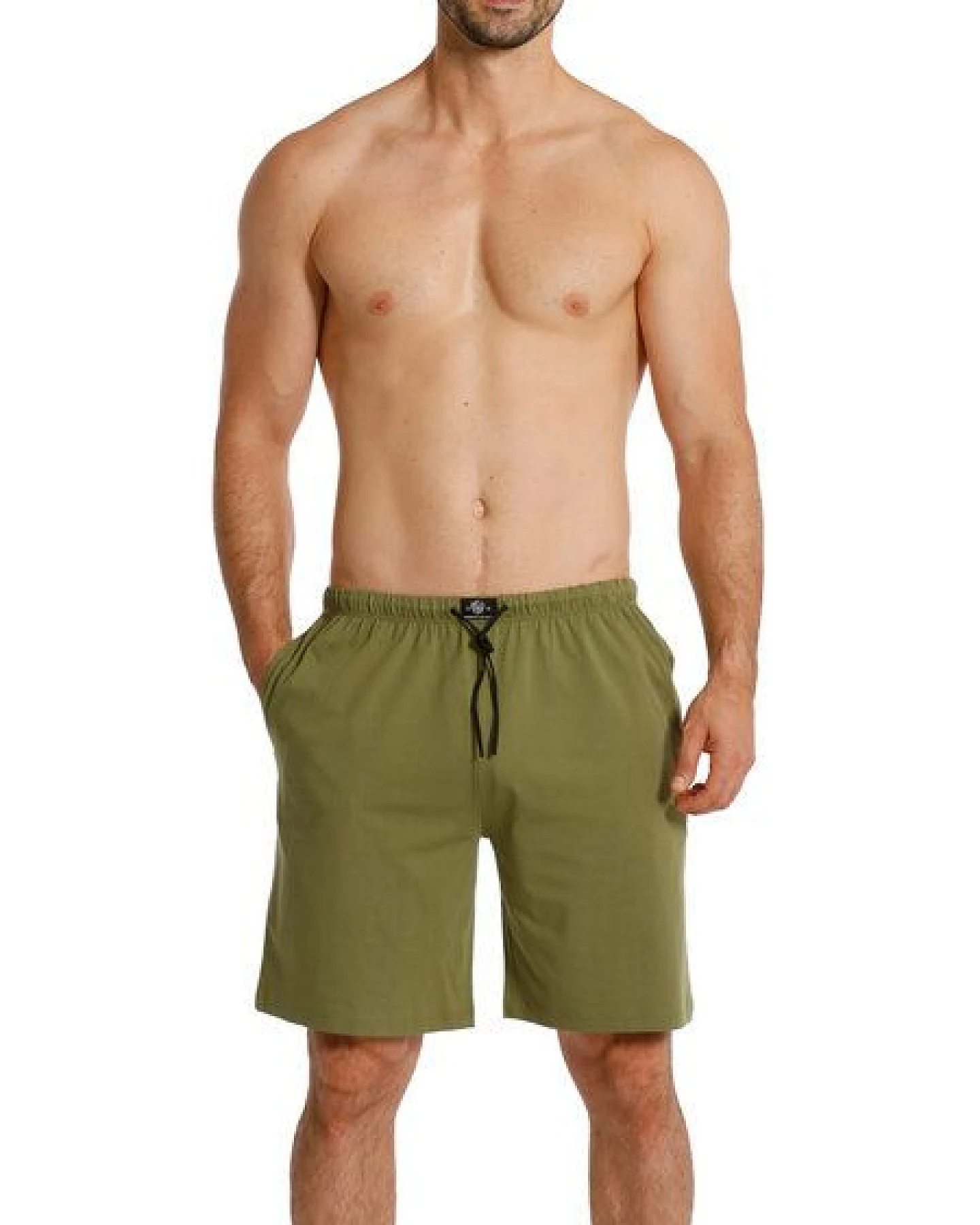 Haasis Bodywear Herren Bermuda mit Seitentaschen, Single Jersey, reine Baumwolle – Ansicht 3