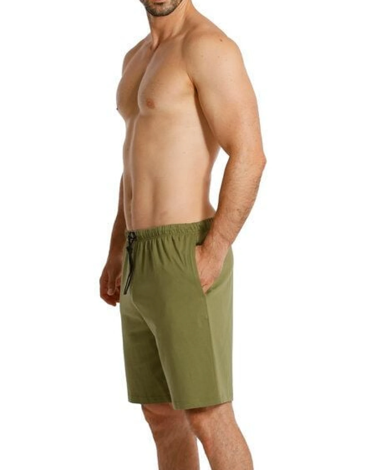 Haasis Bodywear Herren Bermuda mit Seitentaschen, Single Jersey, reine Baumwolle – Ansicht 4