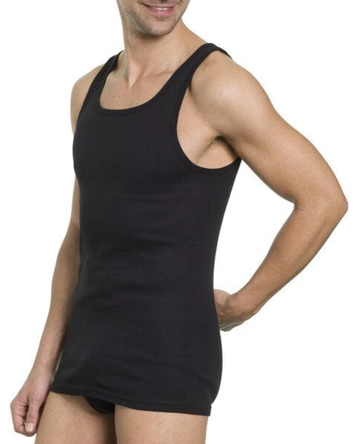 Haasis Bodywear Herren Unterhemd Feinripp 5er Pack – Ansicht 4