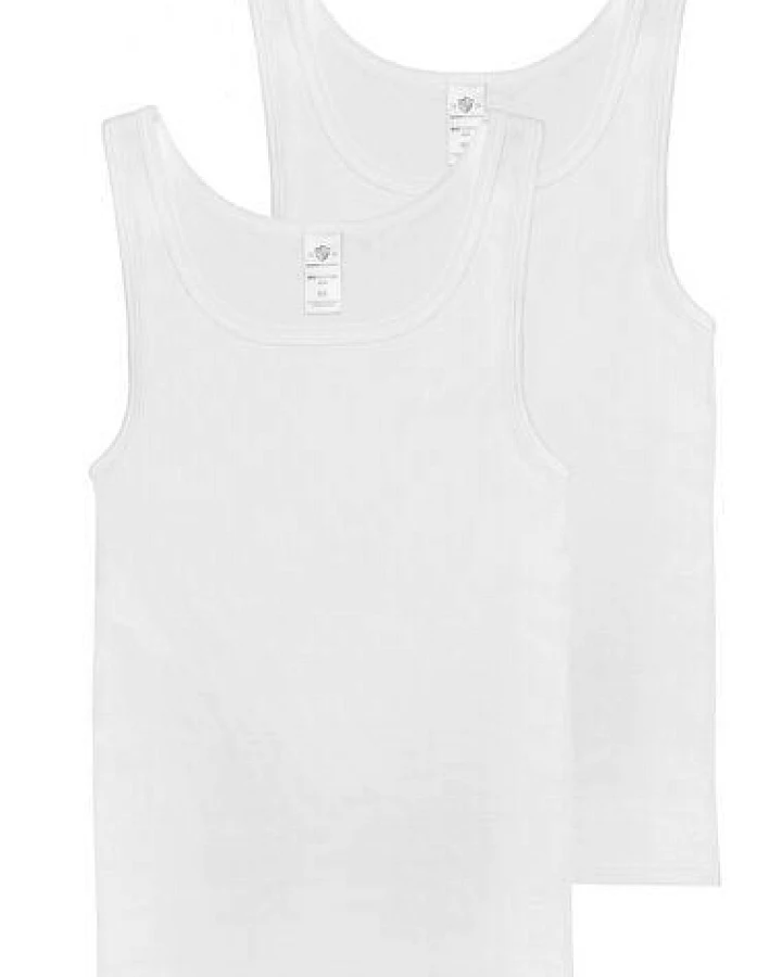 Haasis Bodywear Herren Unterhemd Feinripp Doppelpack