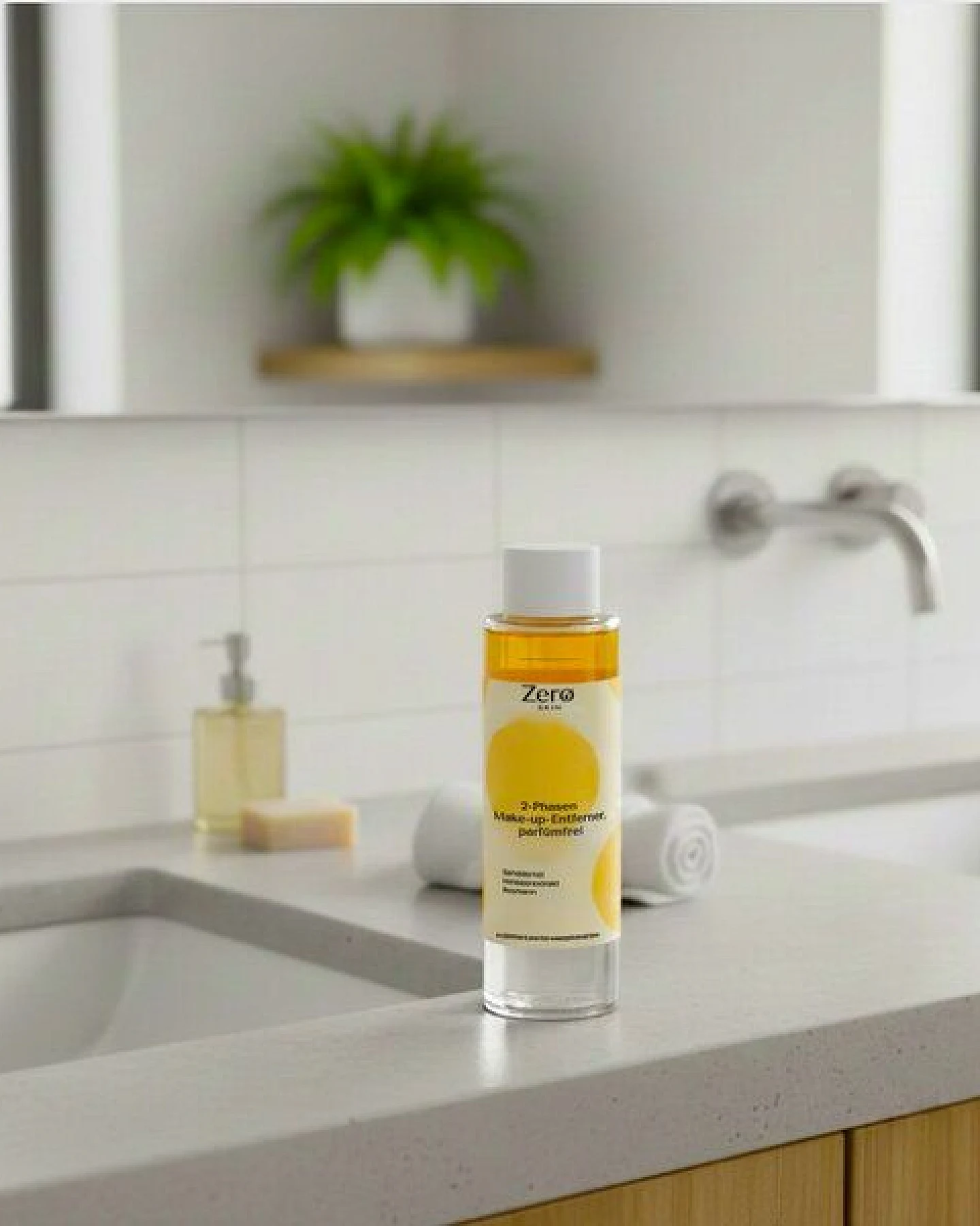 Zero Skin 2-Phasen Make-up Entferner 100 ml – parfumfrei, vegan & COSMOS Natural zertifiziert – Ansicht 2