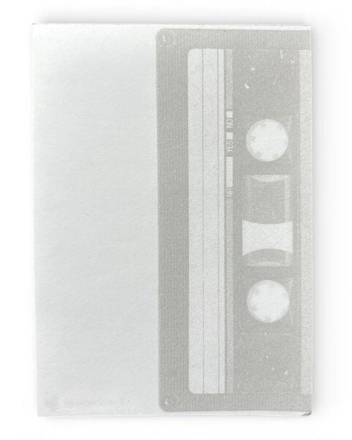 ilovemixtapes Notizblock Kassette DIN A6 – Nostalgischer Mixtape-Block