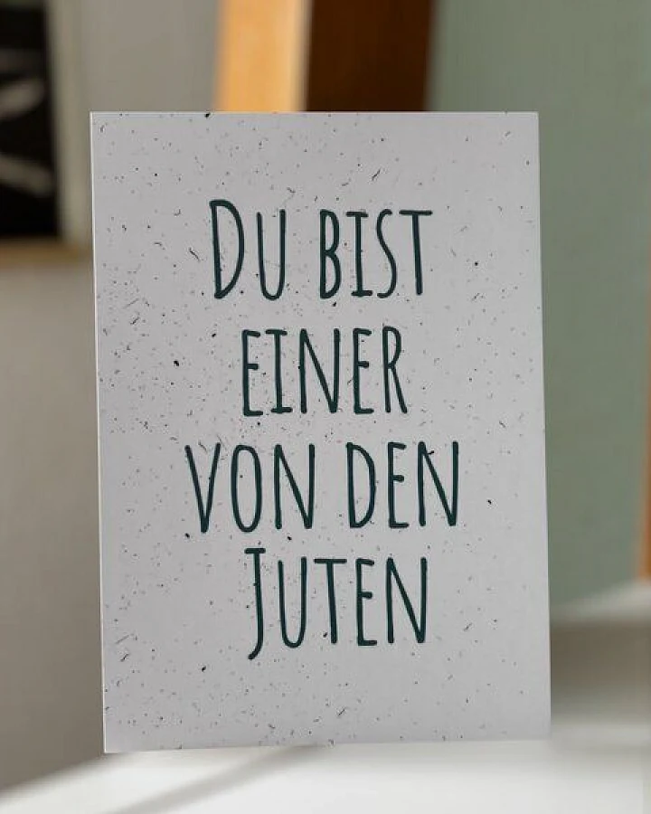 ilovemixtapes Postkarte „du bist einer von den juten" A6