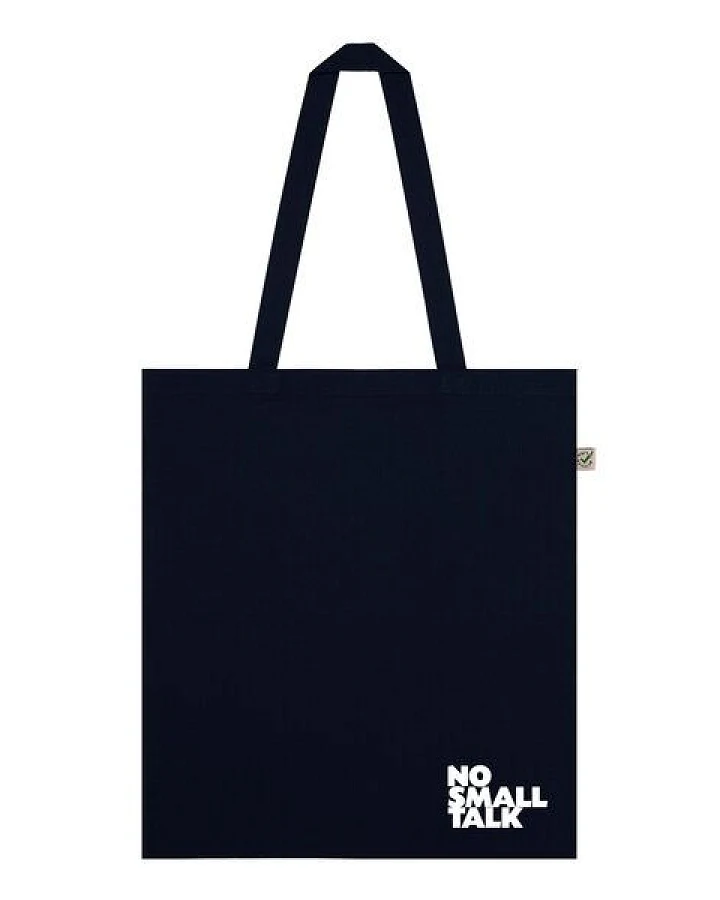 ilovemixtapes no small talk Baumwolltasche aus Bio-Baumwolle
