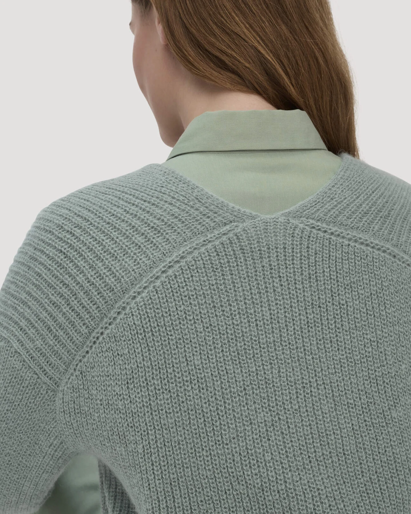 hessnatur Damen Strick Pullover Relaxed aus Alpaka - grün - Größe XL – Ansicht 4