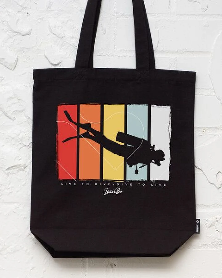 Lexi&Bö Live to Dive Shopping Bag