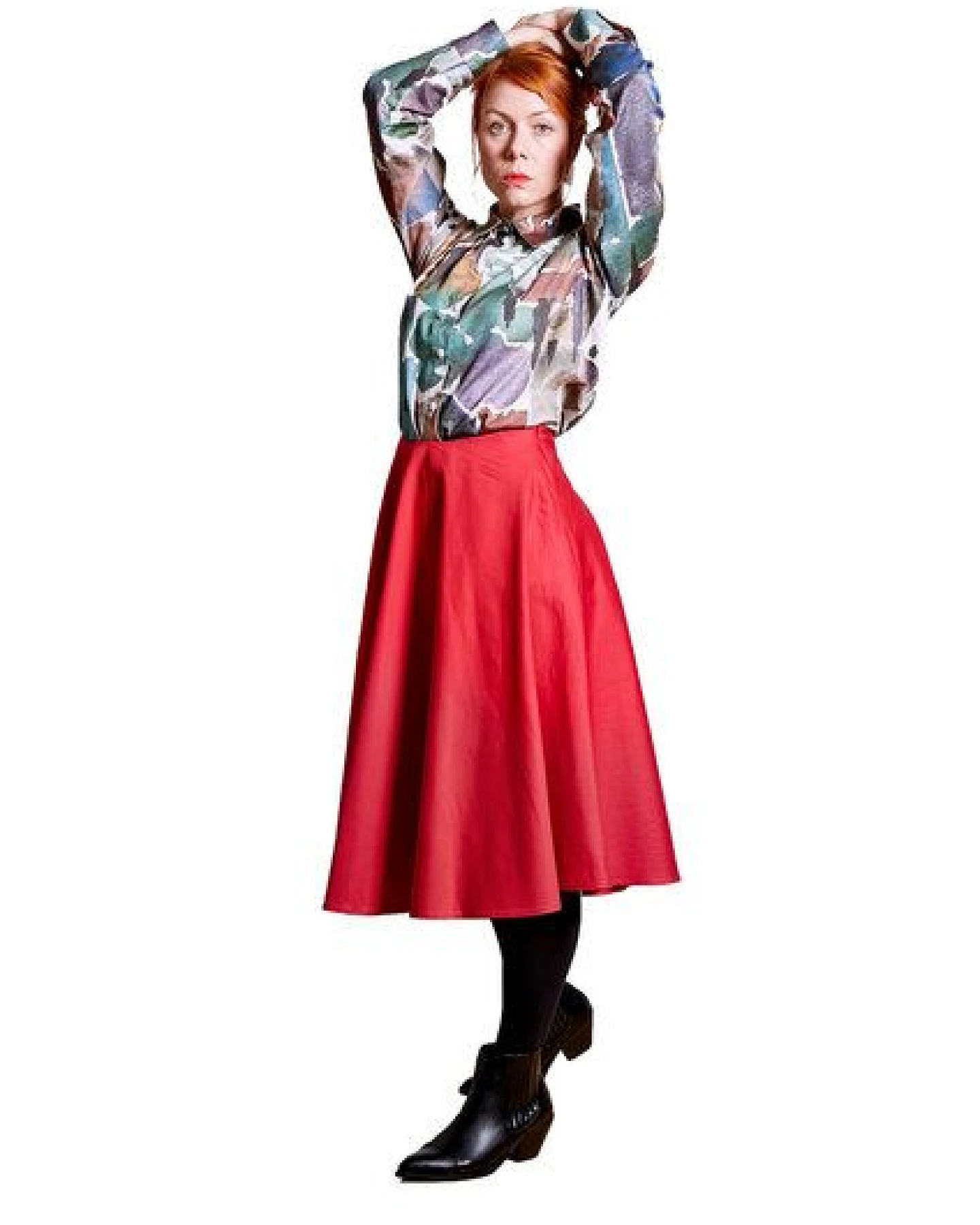 Sophia Schneider-Esleben Rock Skyler - Glockenrock, Schwingrock aus Bio-Baumwolle – Ansicht 3