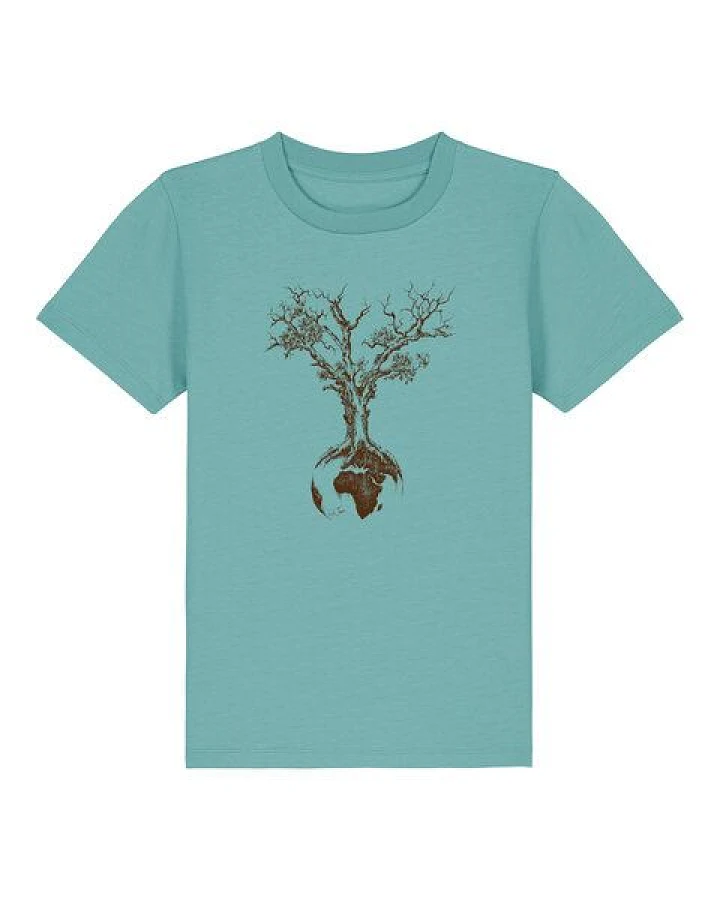 Life-Tree Shirt aus Biobaumwolle Fairwear für Kids "Weltenbaum" in verschiedenen Farben