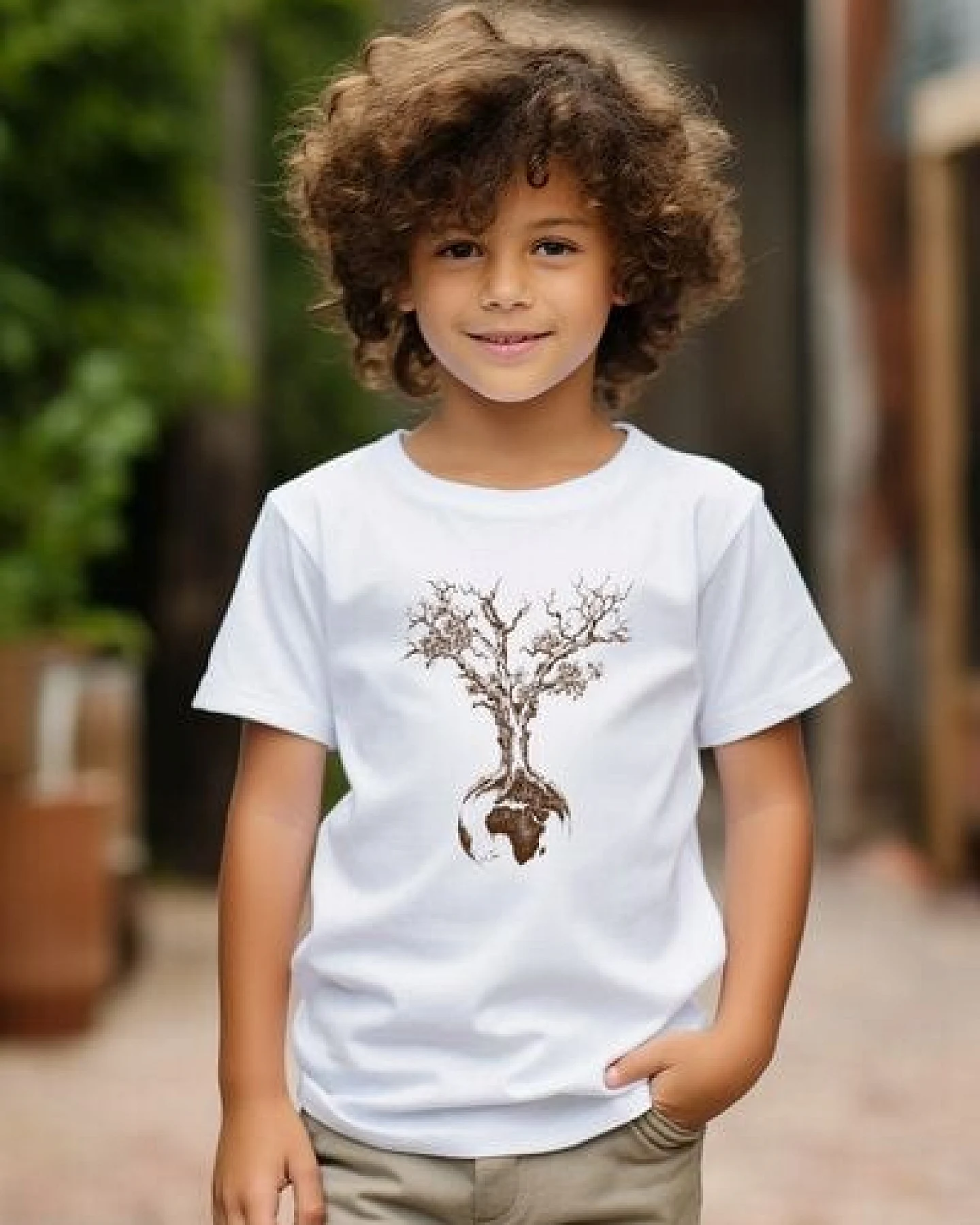 Life-Tree Organic Fairwear Shirt Kids Weltenbaum – Ansicht 2