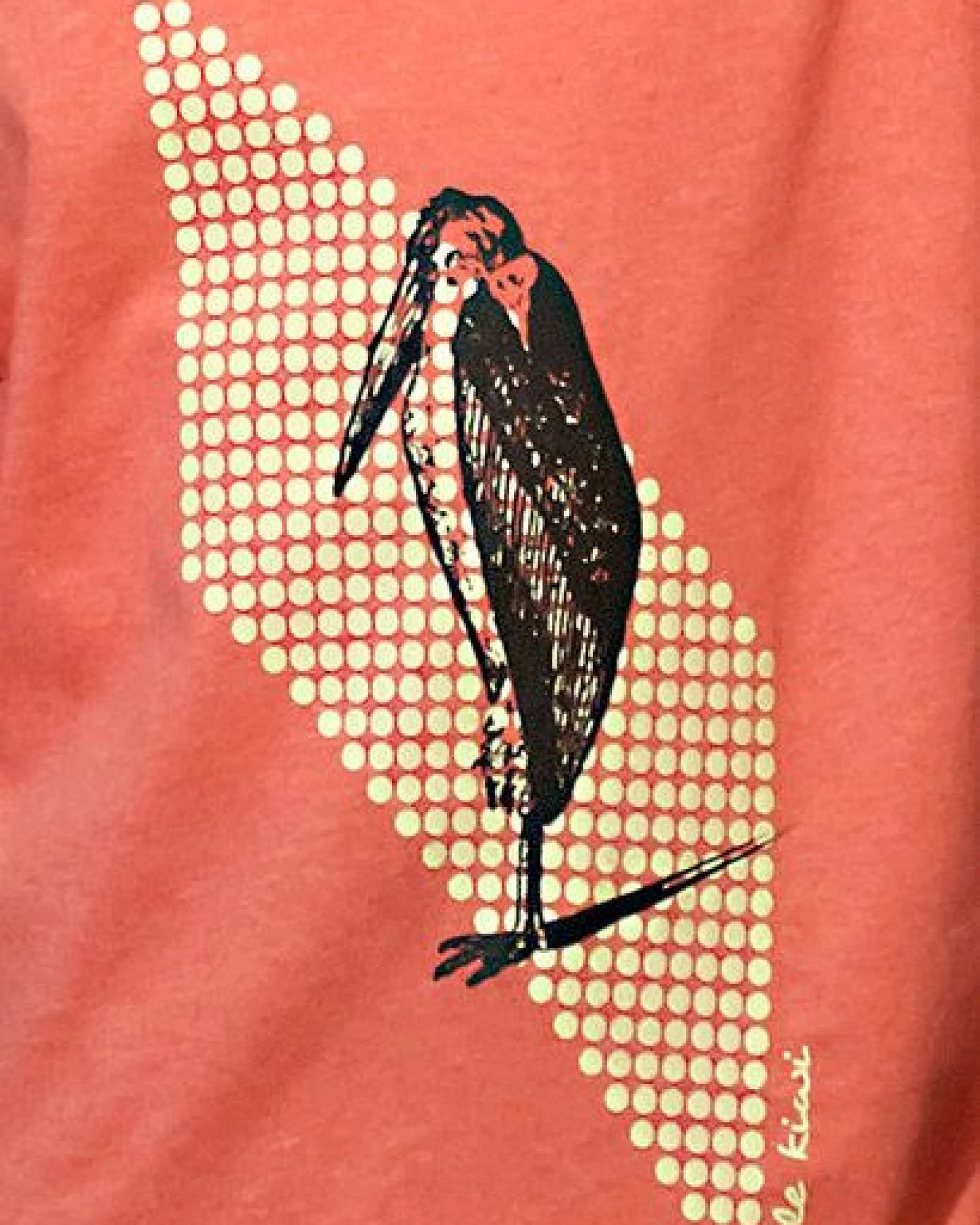 little kiwi Kinder T-Shirt, "Marabu", Mid Heather Red – Ansicht 2