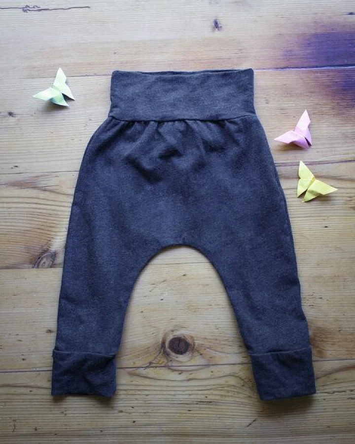 Lena Schokolade Baby-Hose anthrazit meliert