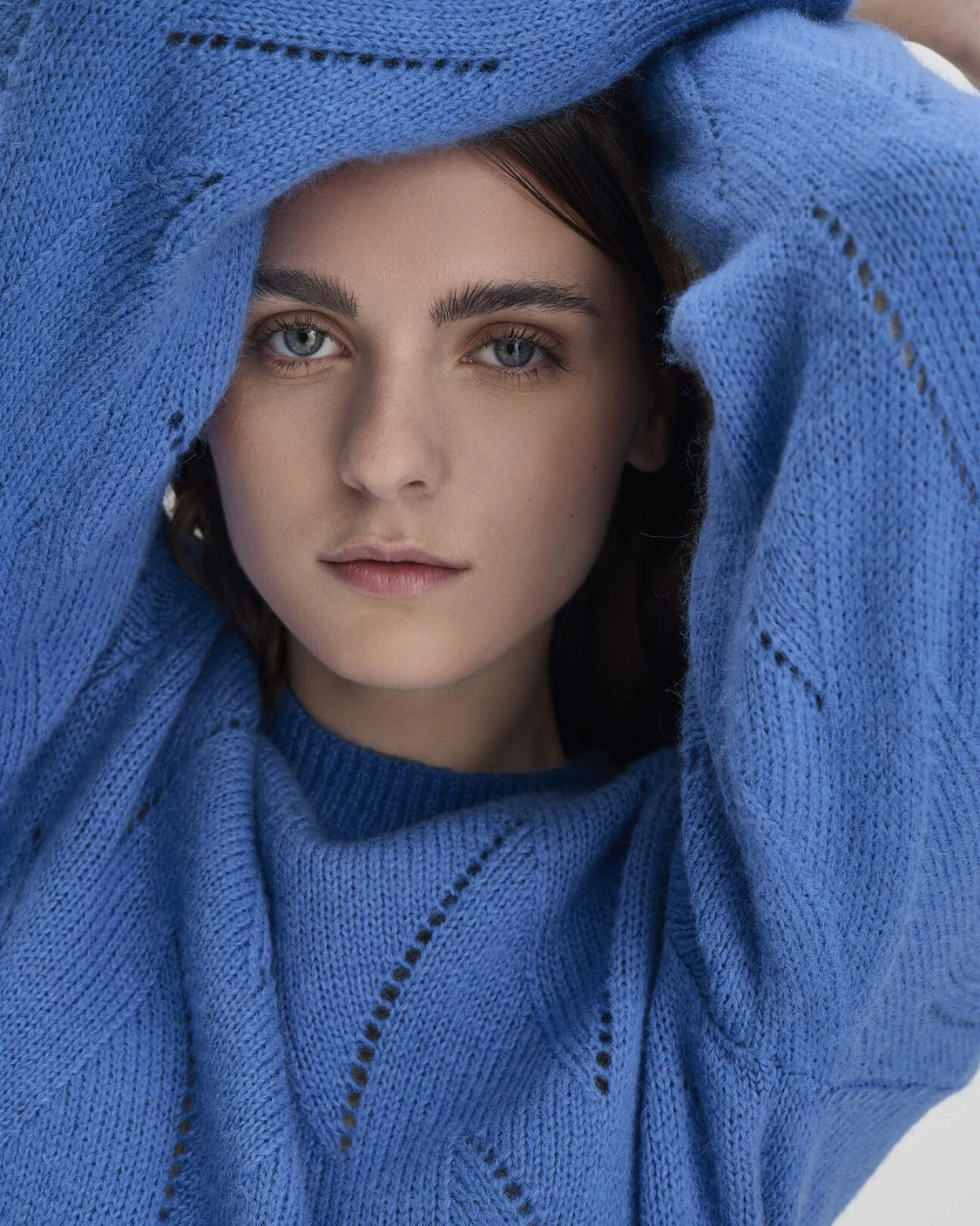 hessnatur Damen Strick Pullover Relaxed aus Alpaka - blau - Größe M – Ansicht 4