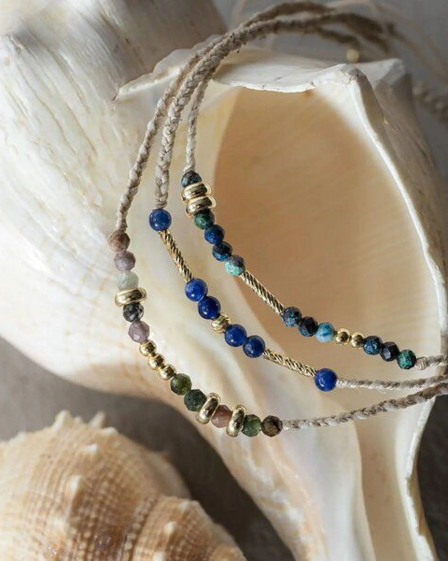 fejn jewelry Armband 'tourmaline' - mit Turmalin und Bananenfasern – Ansicht 2