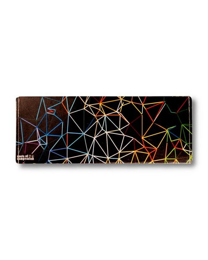 roots of compassion Portemonnaie vegan mit Geometrie-Design - Wallet aus Tyvek, Geldbörse lederfrei