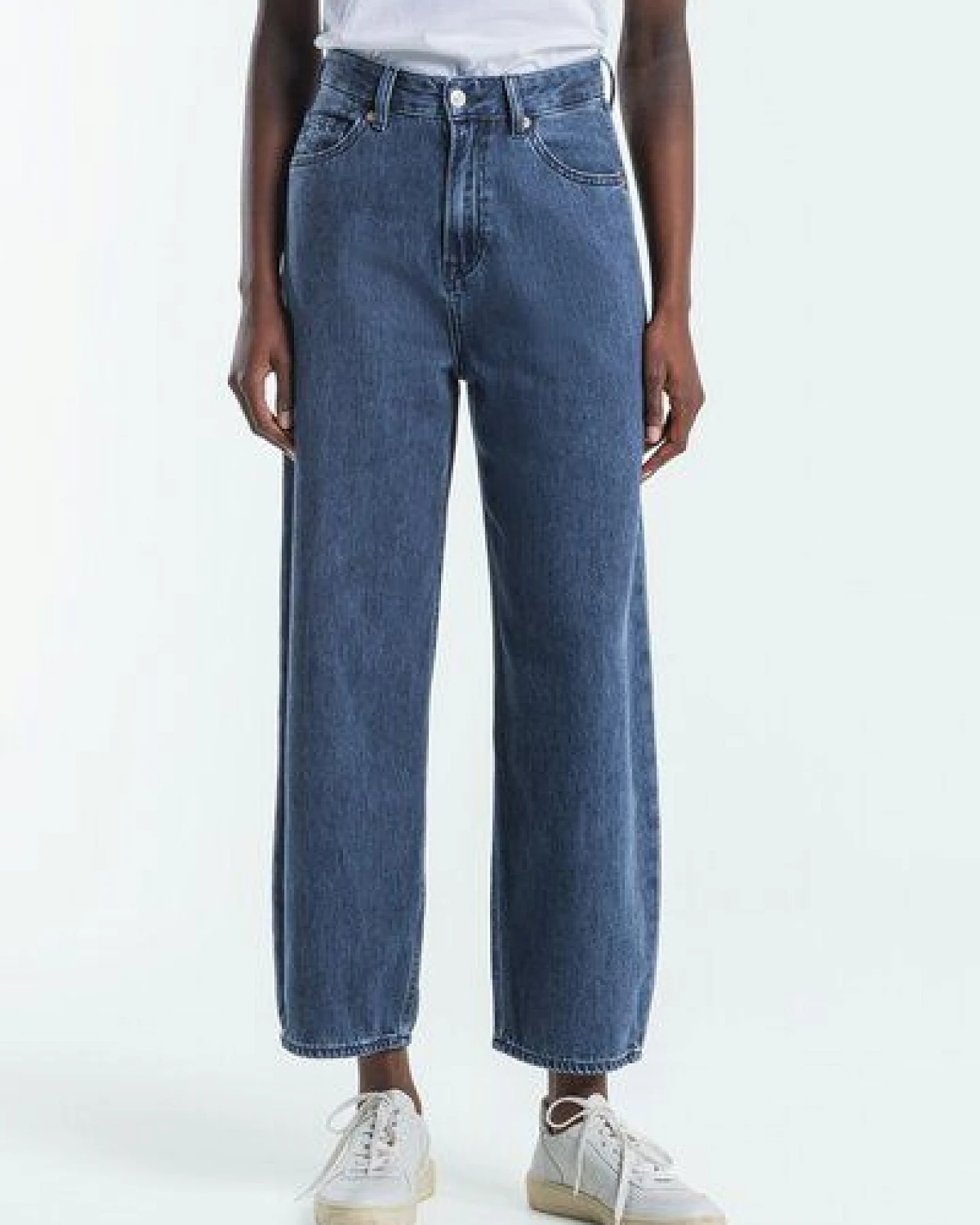 Kings Of Indigo Leila Alex - High Waist Balloon Shape - Dark Worn – Ansicht 2