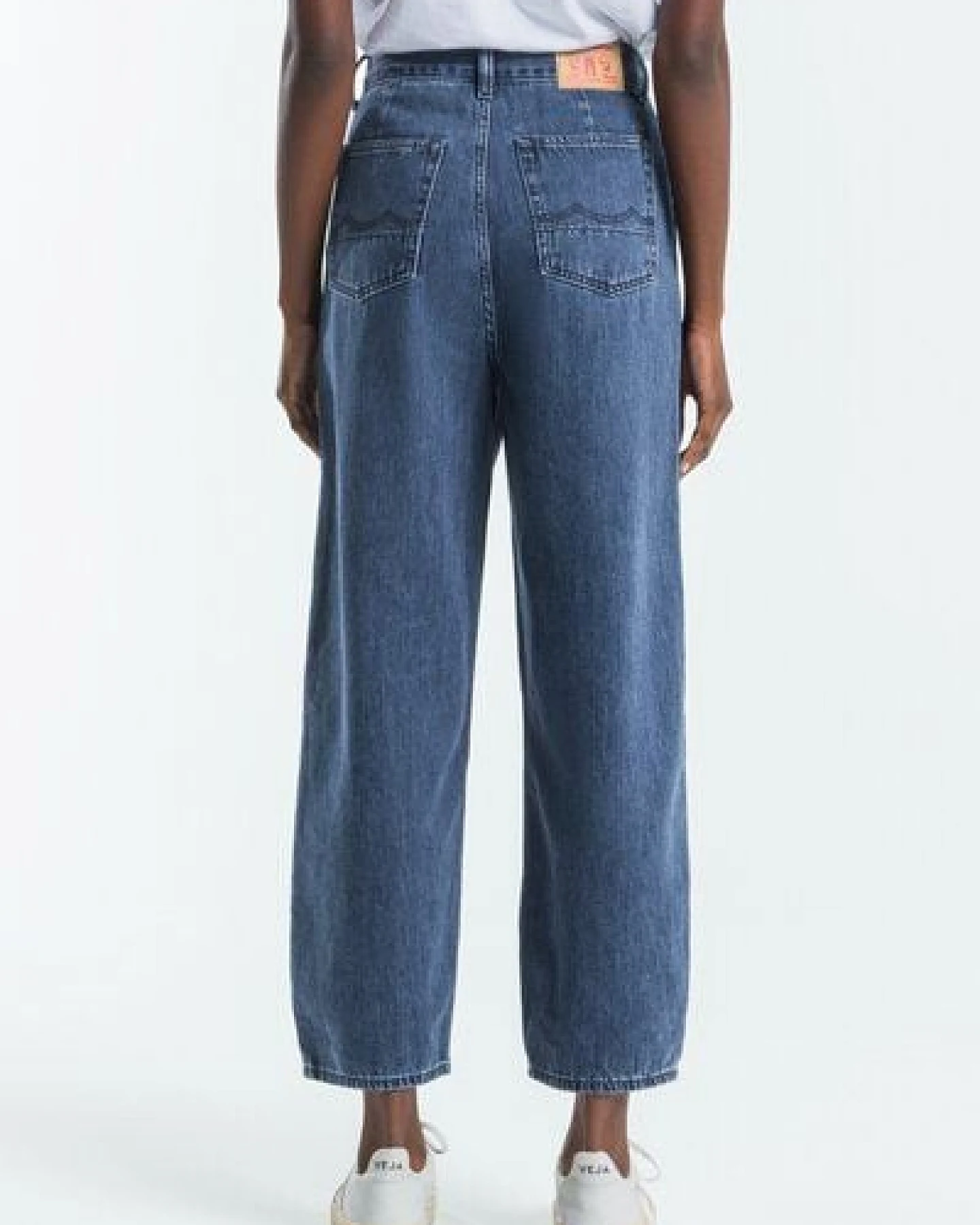 Kings Of Indigo Leila Alex - High Waist Balloon Shape - Dark Worn – Ansicht 4
