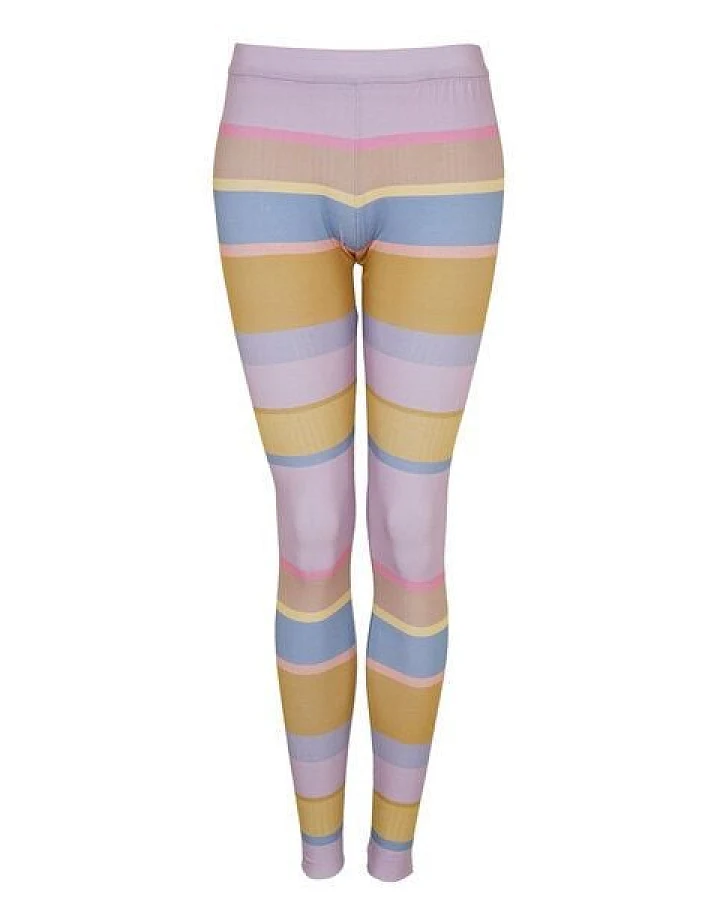 Lena Schokolade Leggings Pastell Stripes