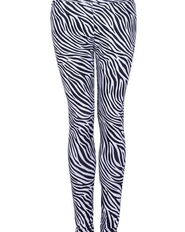 Lena Schokolade Zebra Leggings aus Bio-Baumwolle