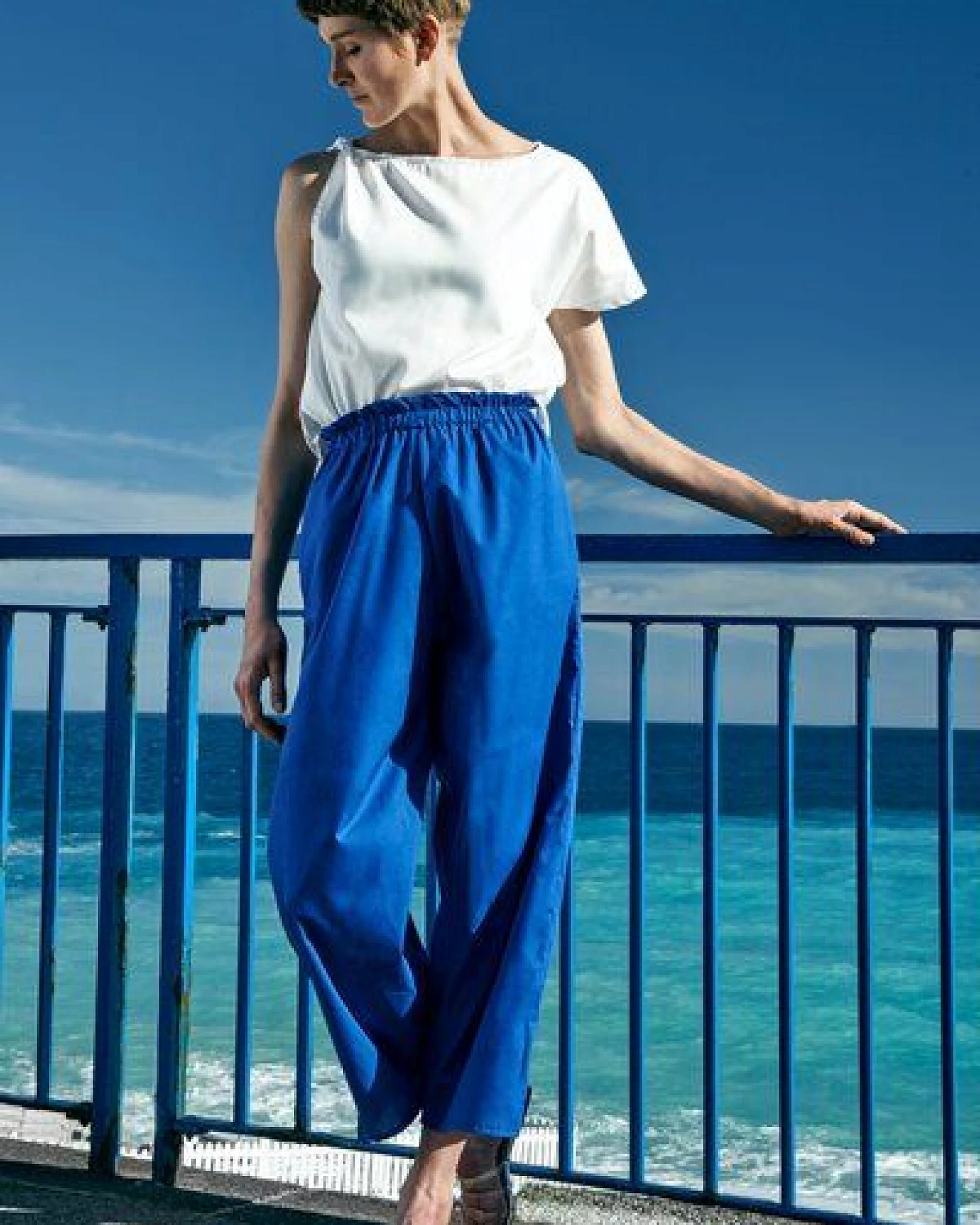 Sophia Schneider-Esleben Culotte Anna - High Waist Hose aus Bio-Baumwolle – Ansicht 2