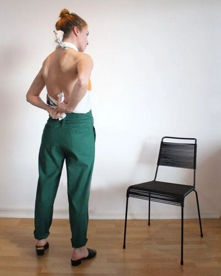 Sophia Schneider-Esleben Hose Eva - Damenhose, Bundfaltenhose, Highwaist aus Bio-Baumwolle