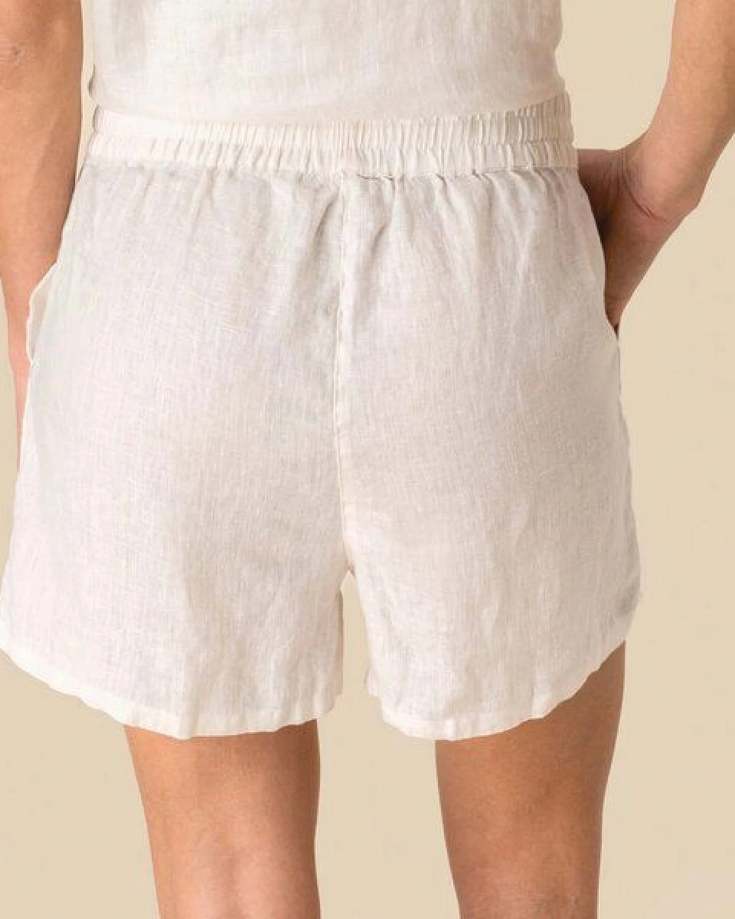 YTWOO Damen Leinenshorts – Ansicht 2