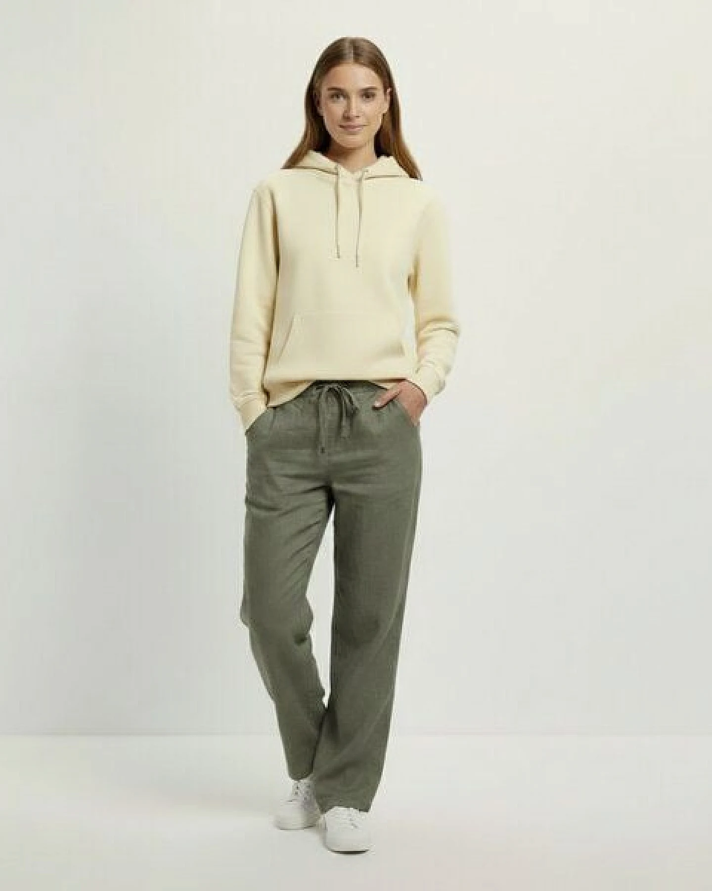 YTWOO Relaxed Damen Leinenhose – Ansicht 2