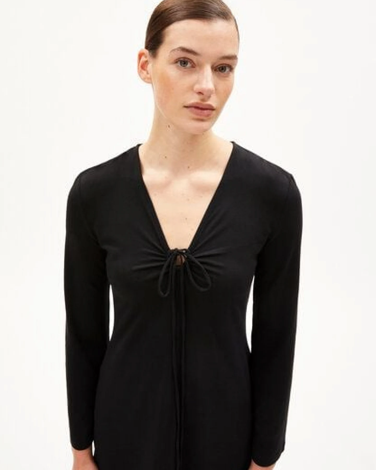 ARMEDANGELS GETAA Damen Jerseykleid Slim Fit aus Bio-Baumwoll Mix – Ansicht 3