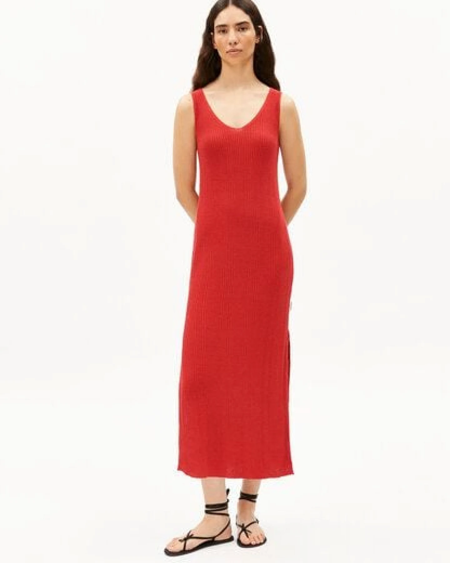 ARMEDANGELS LINEN BLEND Damen Strickkleid aus Leinen-Mix – Ansicht 4