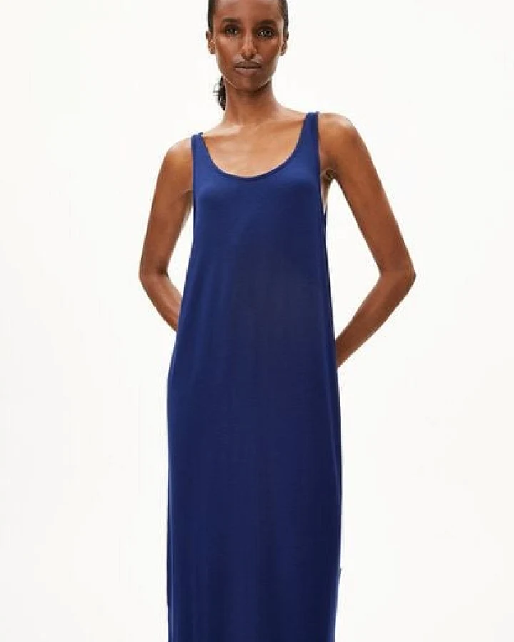 ARMEDANGELS MAELIAA SOLID Damen Jerseykleid aus LENZING ECOVERO Viskose Mix
