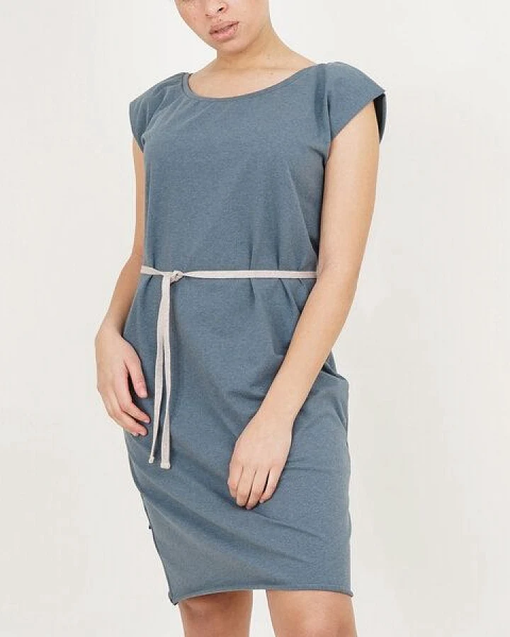 Lena Schokolade Kleid Air meliert aus Bio-Jersey