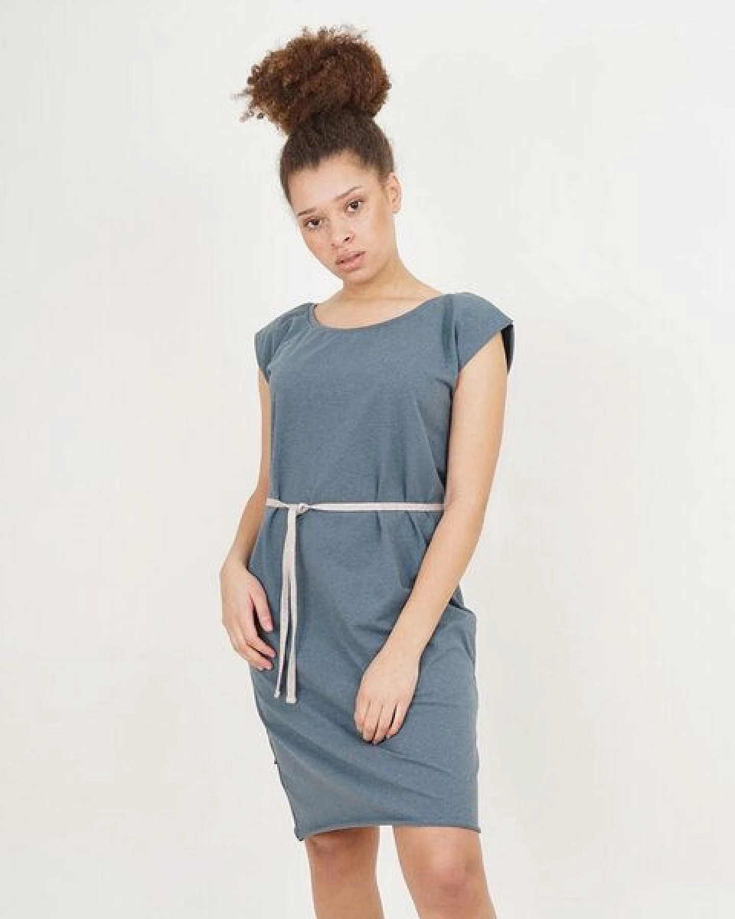 Lena Schokolade Kleid Air meliert aus Bio-Jersey – Ansicht 4